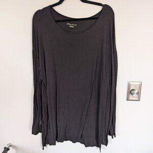 Ava and Viv Black Long Sleeve Tunic 3XL Back